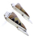Tiger Eye And Multicolor Inlay Silver Earrings EX32466